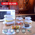 China Wholesale microwaveable glass lunch box with lock lid
